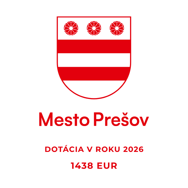 Mesto Prešov - dotácia za rok 2026 1438 EUR
